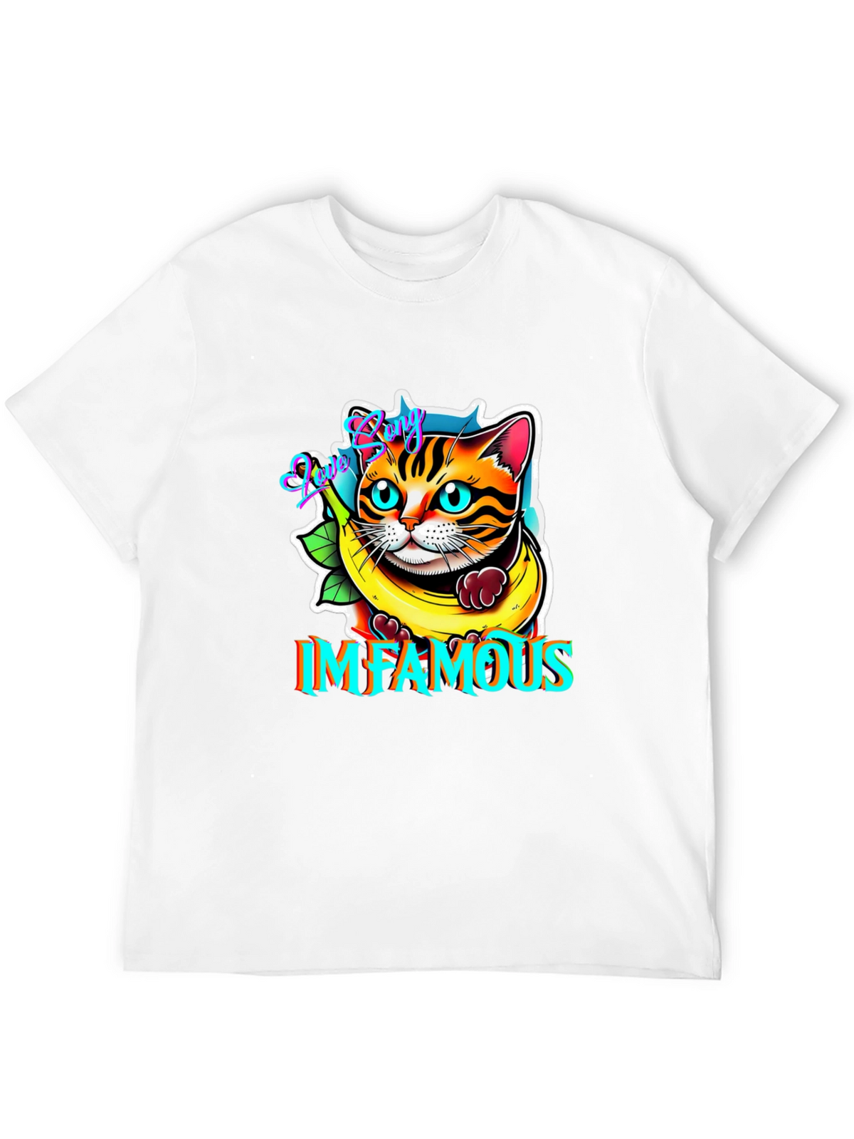 Infamous Cat in Banana T-Shirt