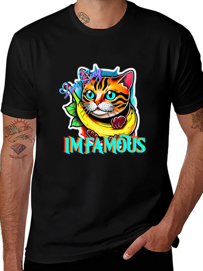 Infamous Cat in Banana T-Shirt