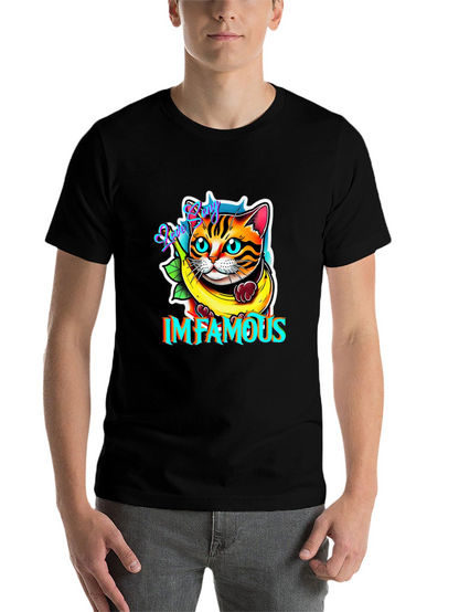 Infamous Cat in Banana T-Shirt