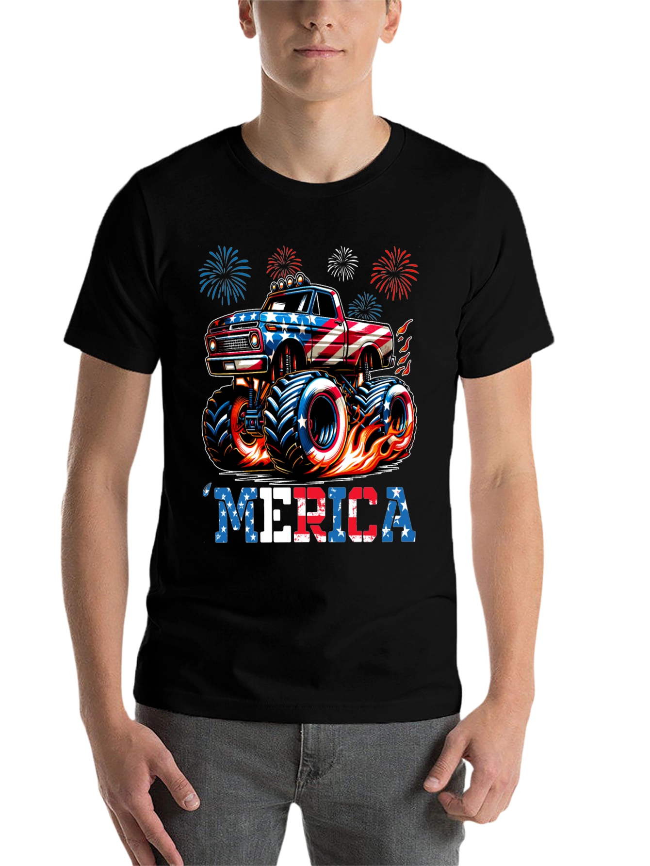 Patriotic Monster Truck T-Shirt