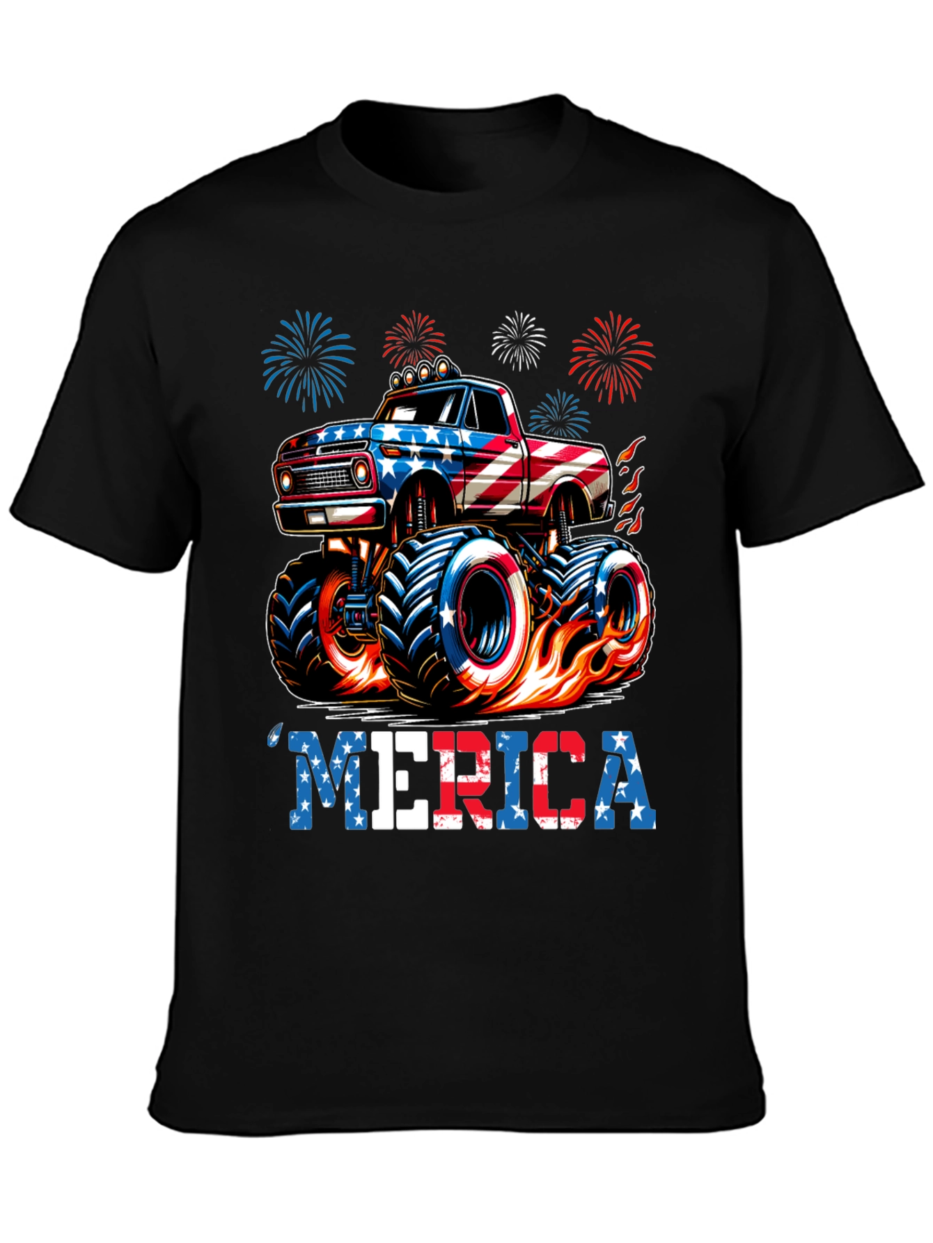 Patriotic Monster Truck T-Shirt