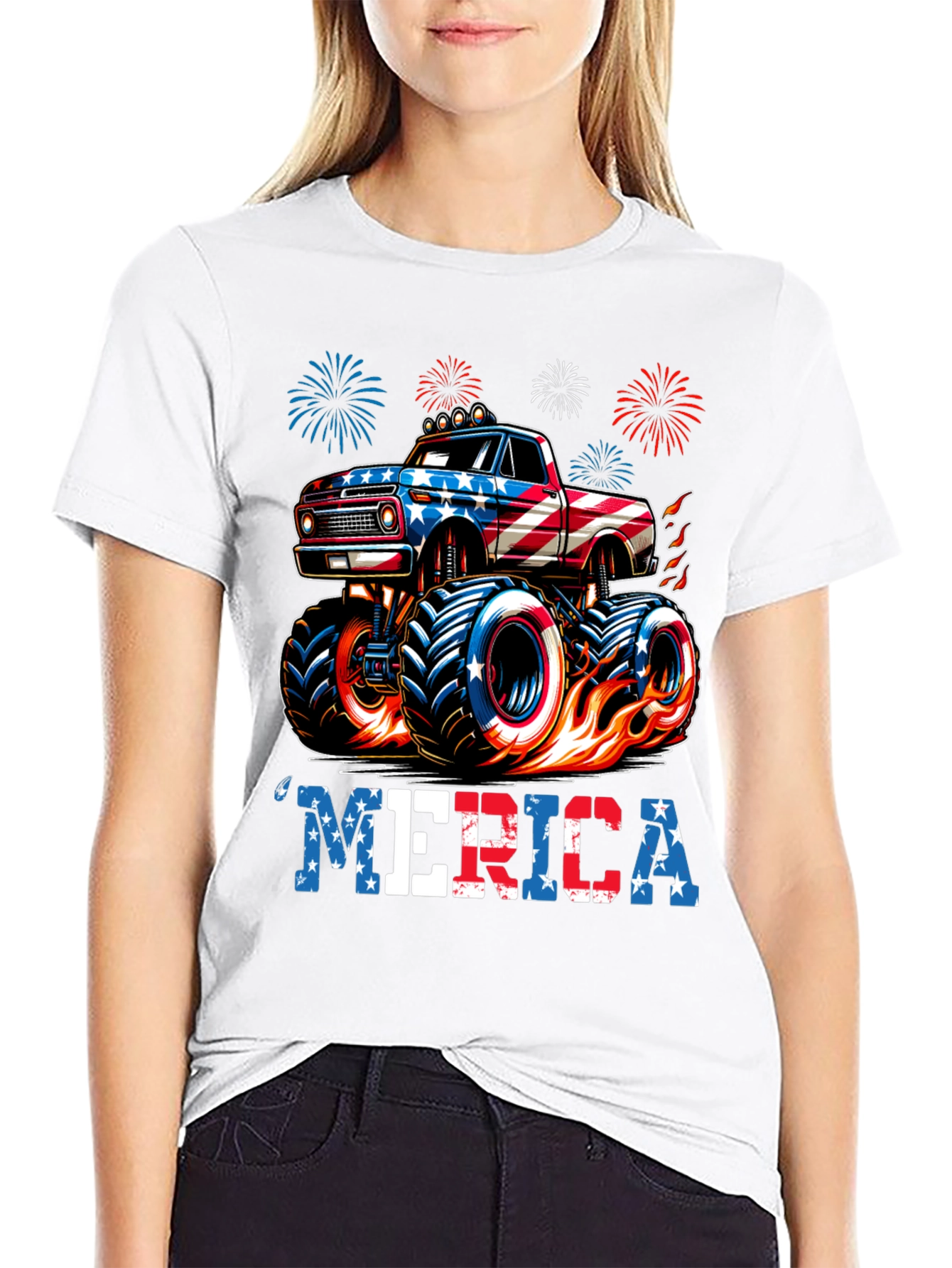 Patriotic Monster Truck T-Shirt