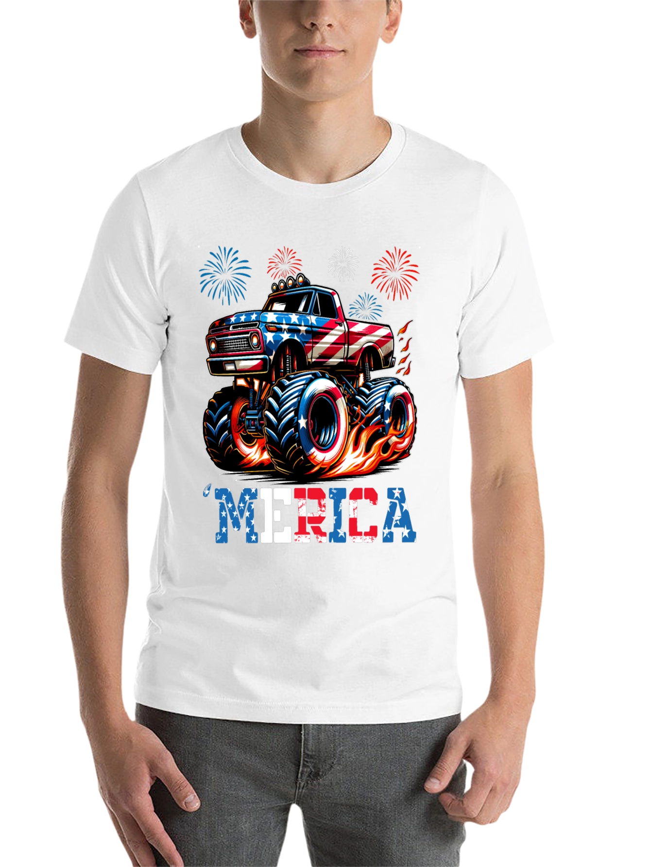 Patriotic Monster Truck T-Shirt