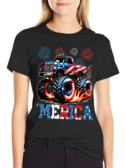 Patriotic Monster Truck T-Shirt