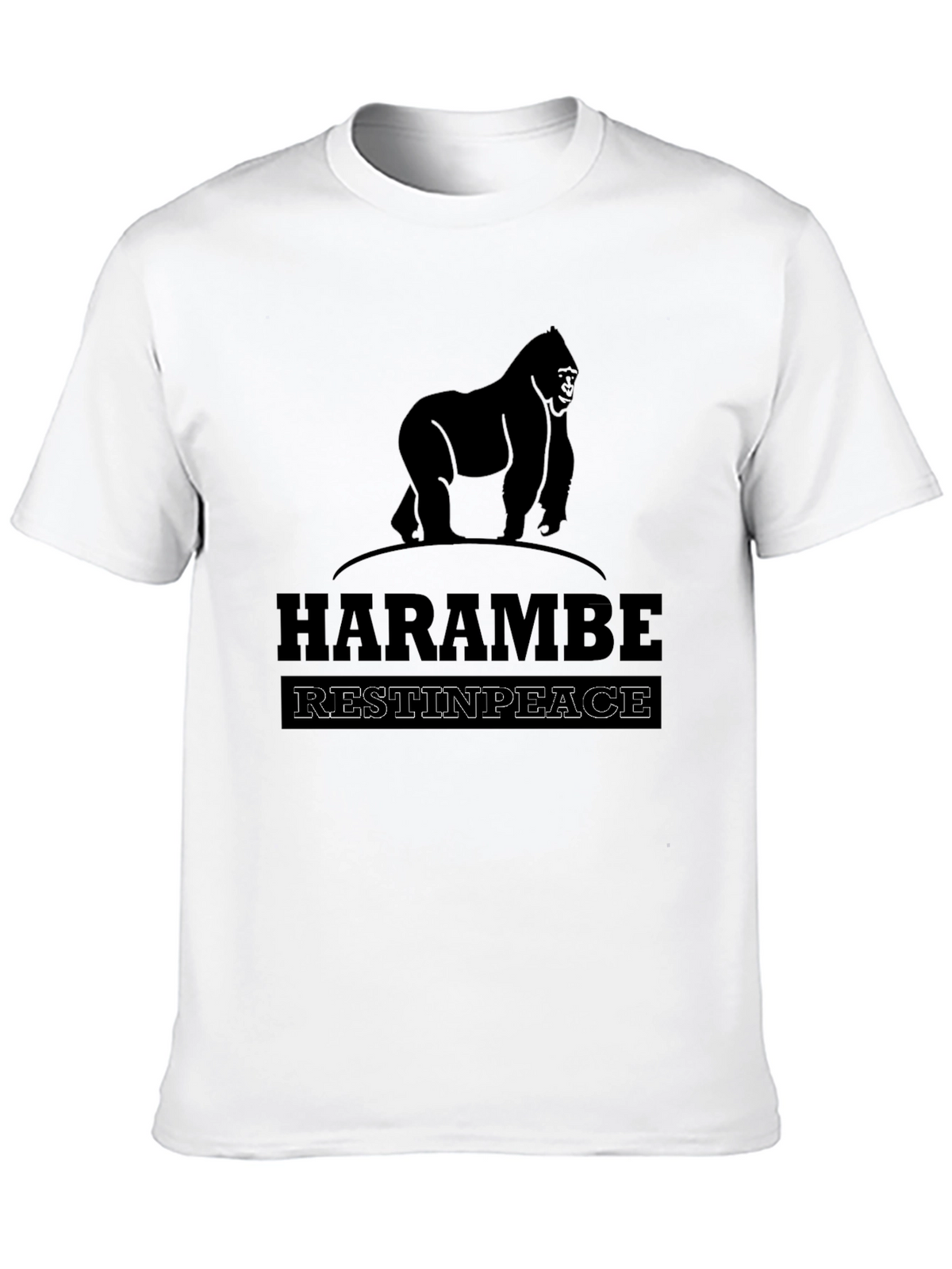 Harambe Rest In Peace Graphic T-Shirt