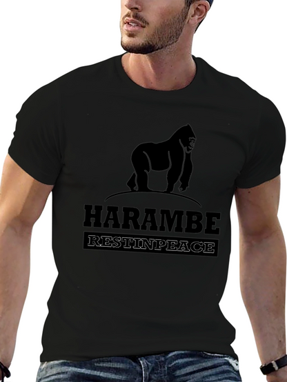 Harambe Rest In Peace Graphic T-Shirt