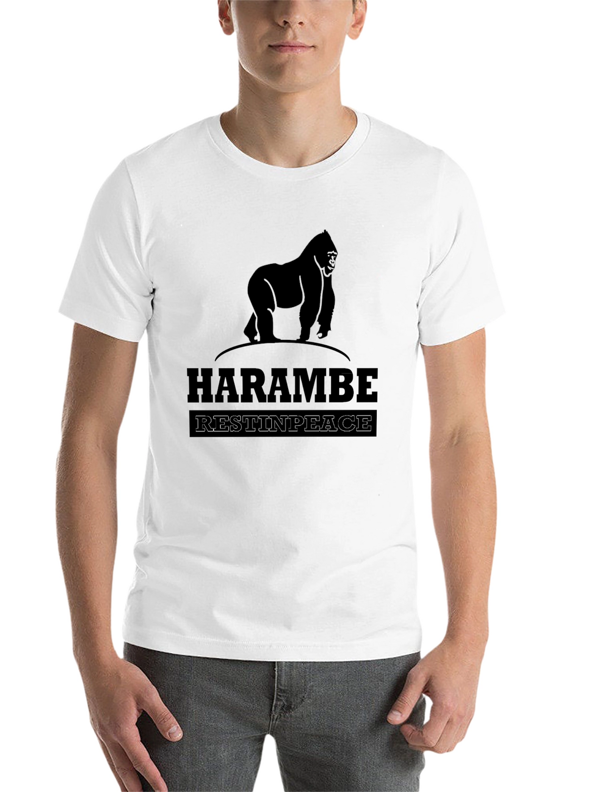 Harambe Rest In Peace Graphic T-Shirt