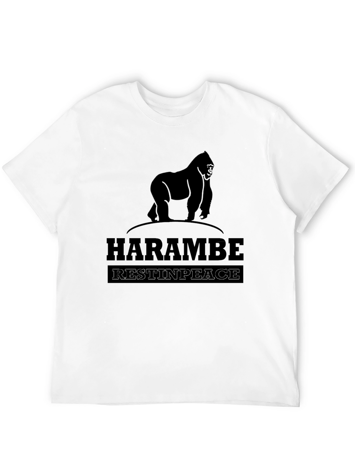 Harambe Rest In Peace Graphic T-Shirt