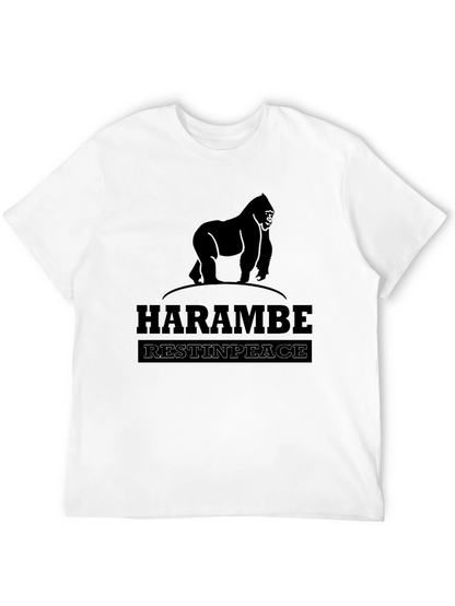Harambe Rest In Peace Graphic T-Shirt