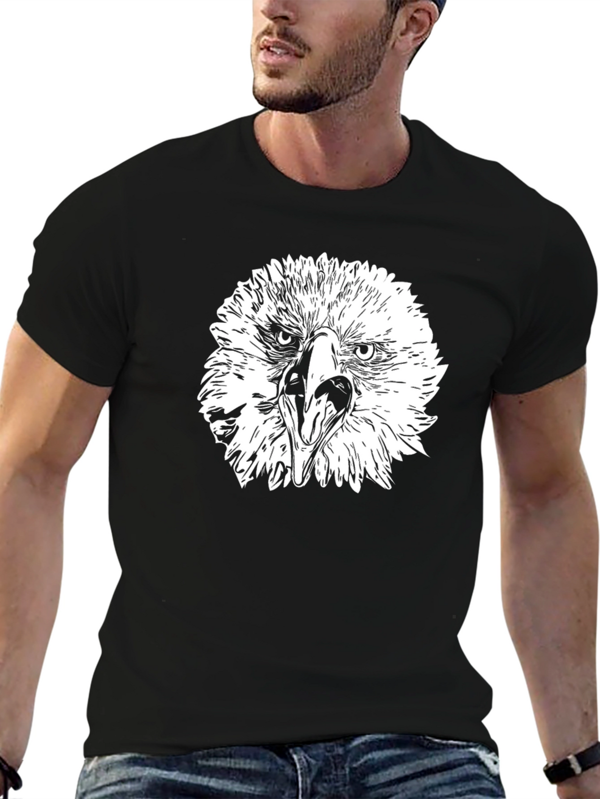 Eagle Graphic Black T-Shirt