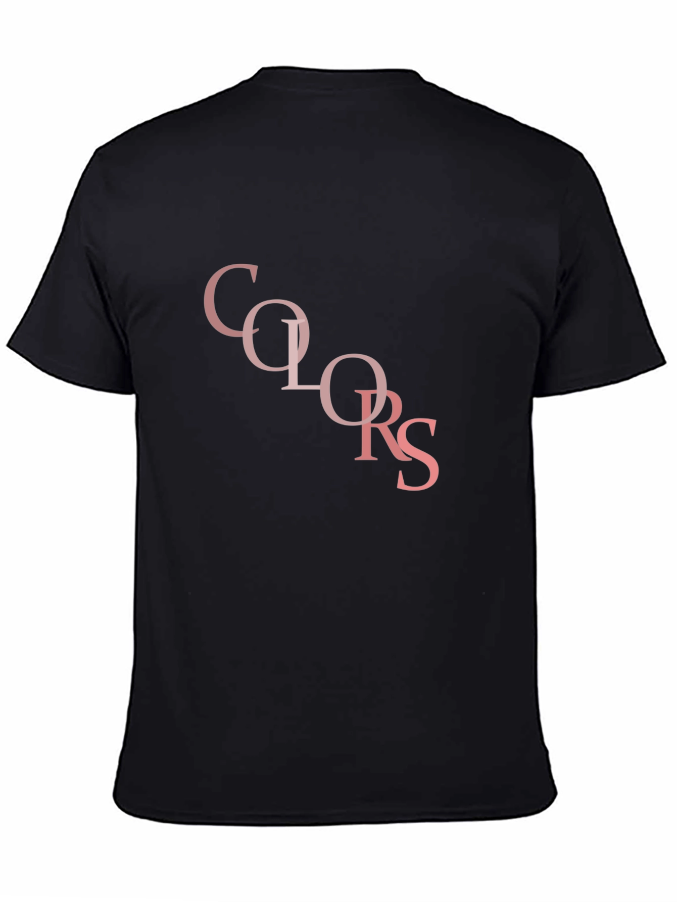 Colors Graphic Print Black T-Shirt