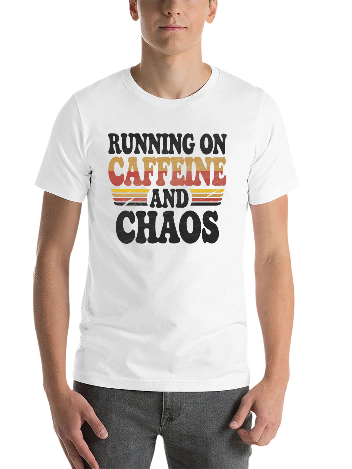 Running on Caffeine and Chaos T-Shirt