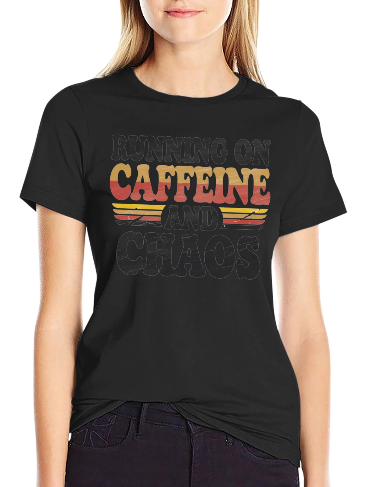 Running on Caffeine and Chaos T-Shirt
