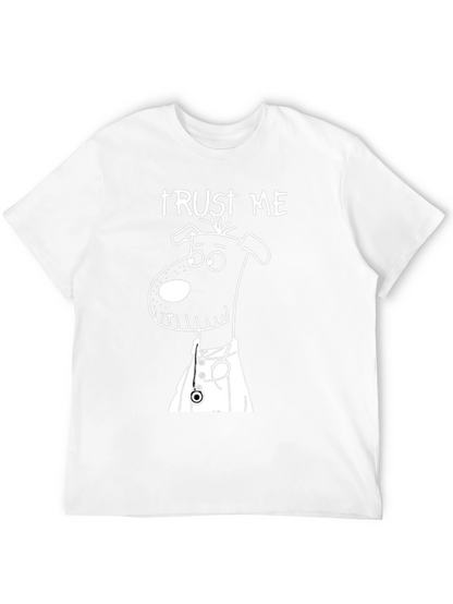 Trust Me Im a Dogtor Funny Black T-Shirt