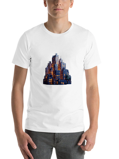 Night Cityscape Graphic Tee - Urban Style