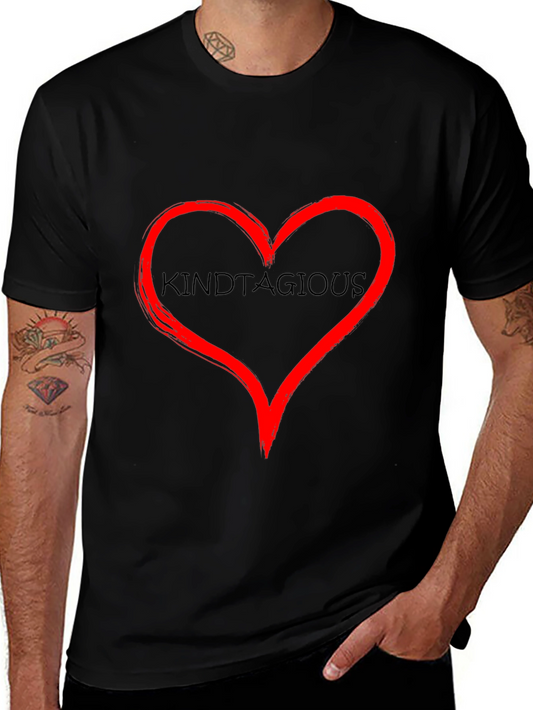Kindtagious Heart Black T-Shirt