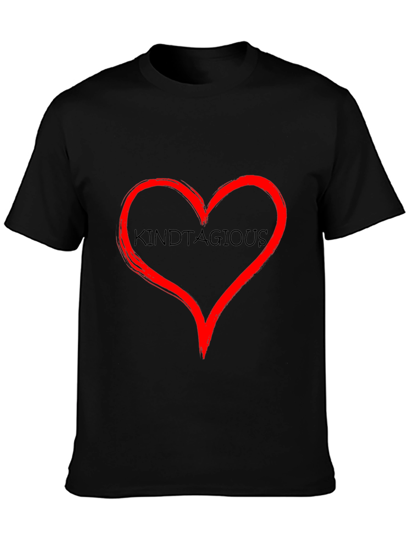Kindtagious Heart Black T-Shirt