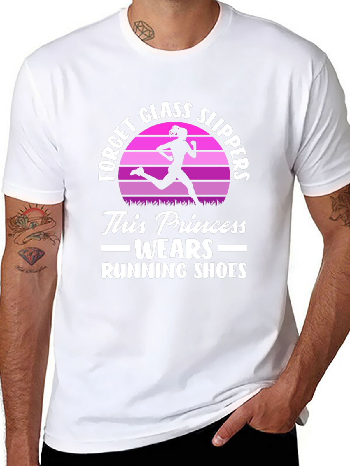 Running Princess T-Shirt - Forget Glass Slippers!