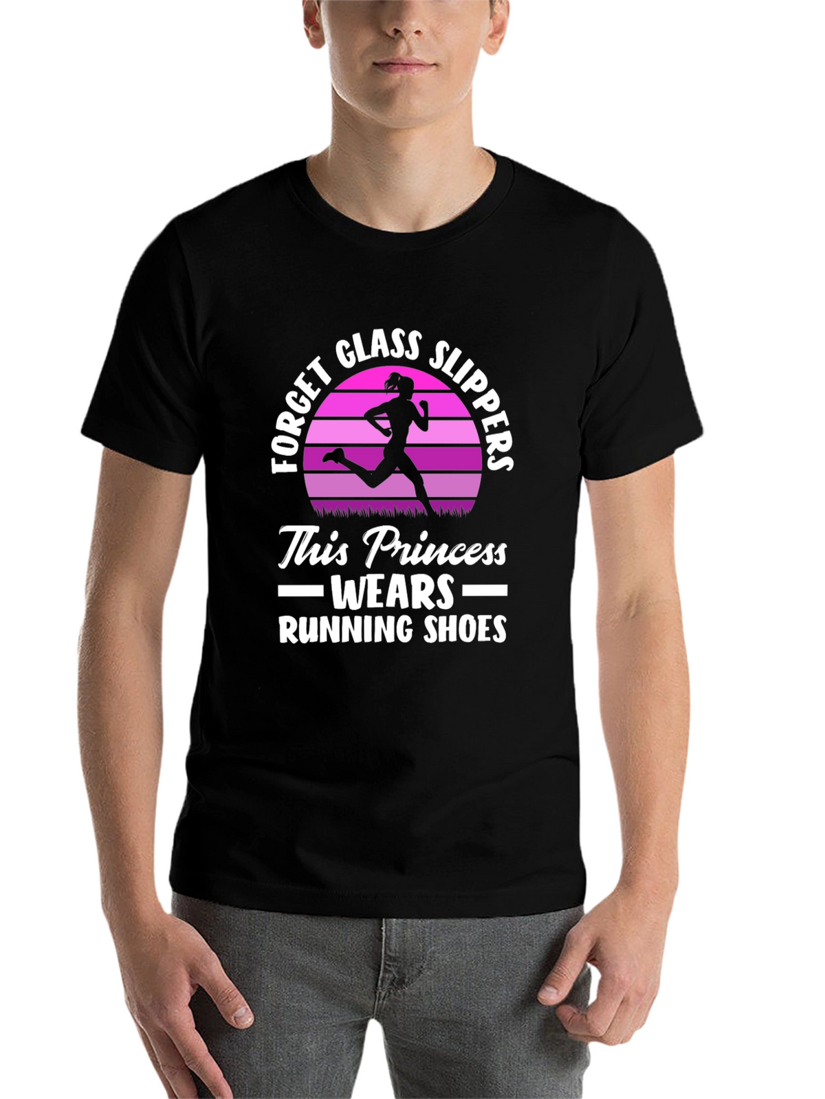 Running Princess T-Shirt - Forget Glass Slippers!