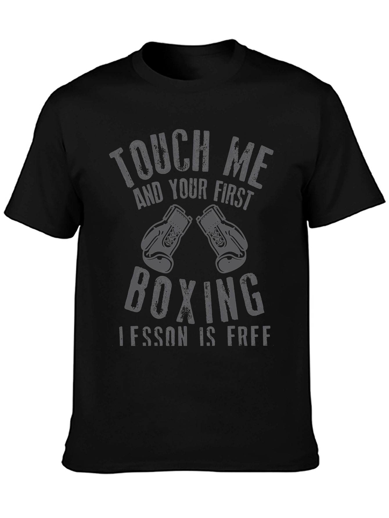 Touch Me Boxing Lesson T-Shirt - Funny Martial Arts Tee