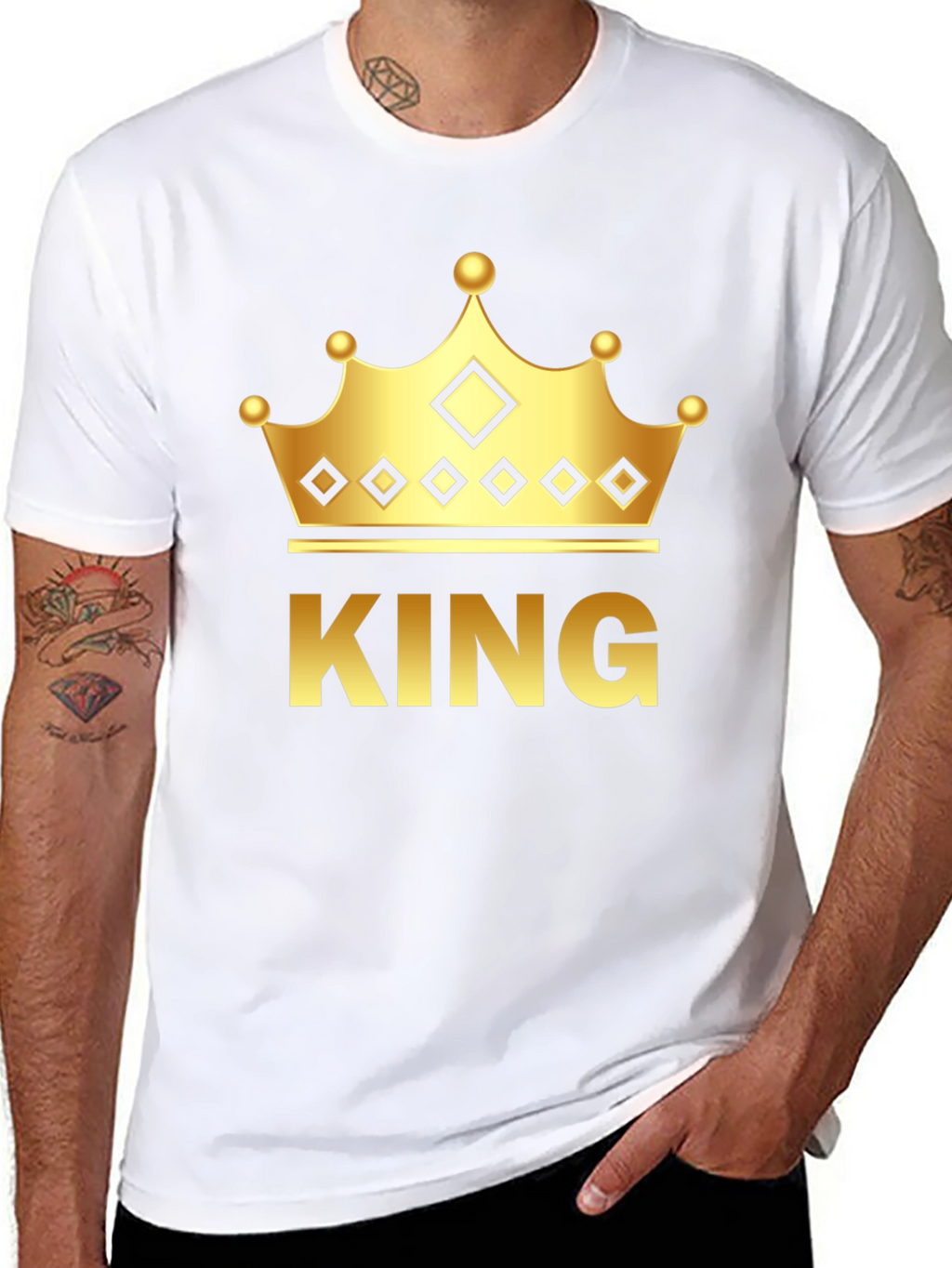 King Crown Graphic T-Shirt - Black