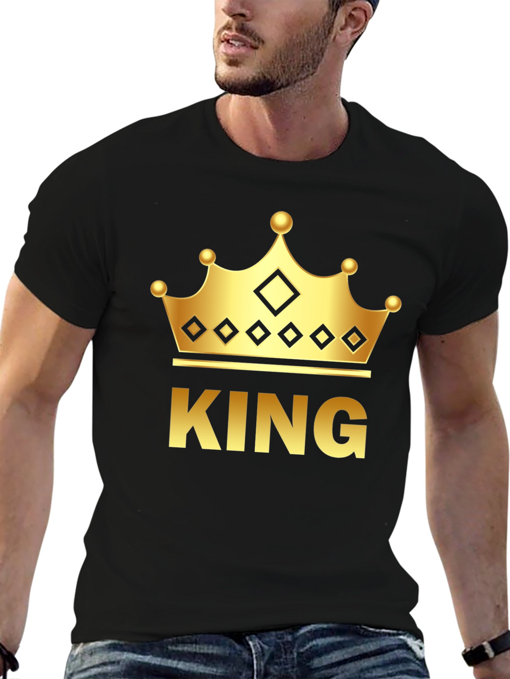 King Crown Graphic T-Shirt - Black