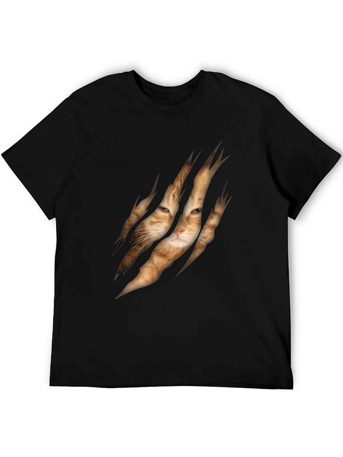 Cat Rip Graphic Tee - Unique Animal Lover T-Shirt