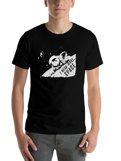 I Need More Space Graphic Tee - Black