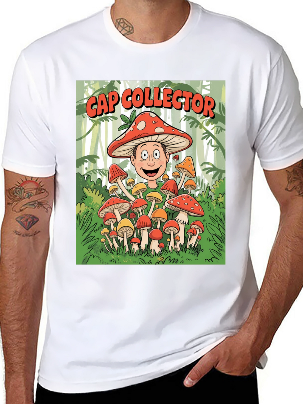 Cap Collector Mushroom T-Shirt