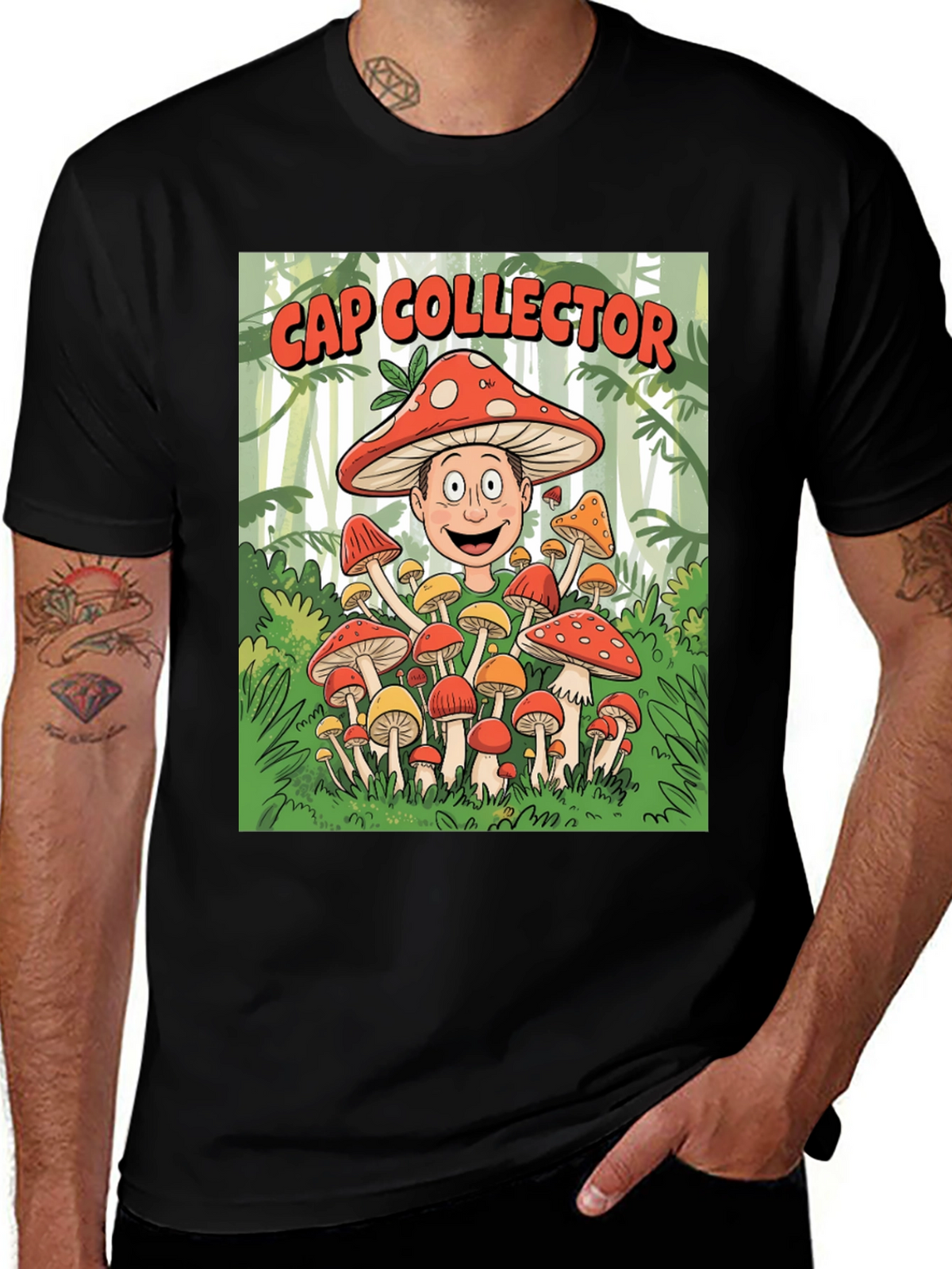 Cap Collector Mushroom T-Shirt