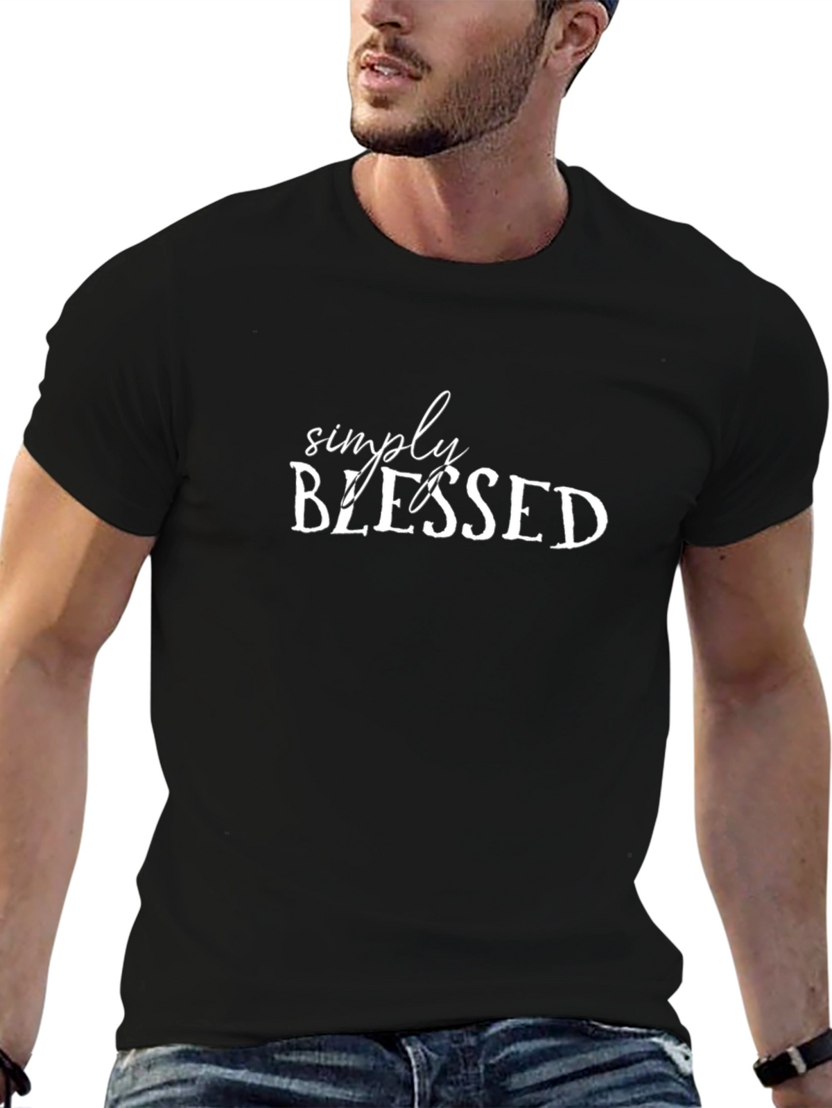 Simply Blessed Black T-Shirt