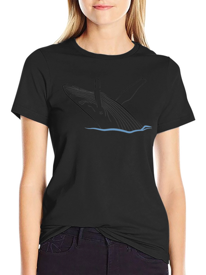 Whale Graphic Black T-Shirt - Mens