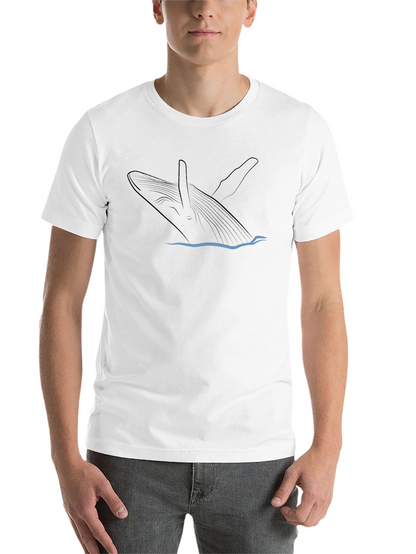 Whale Graphic Black T-Shirt - Mens