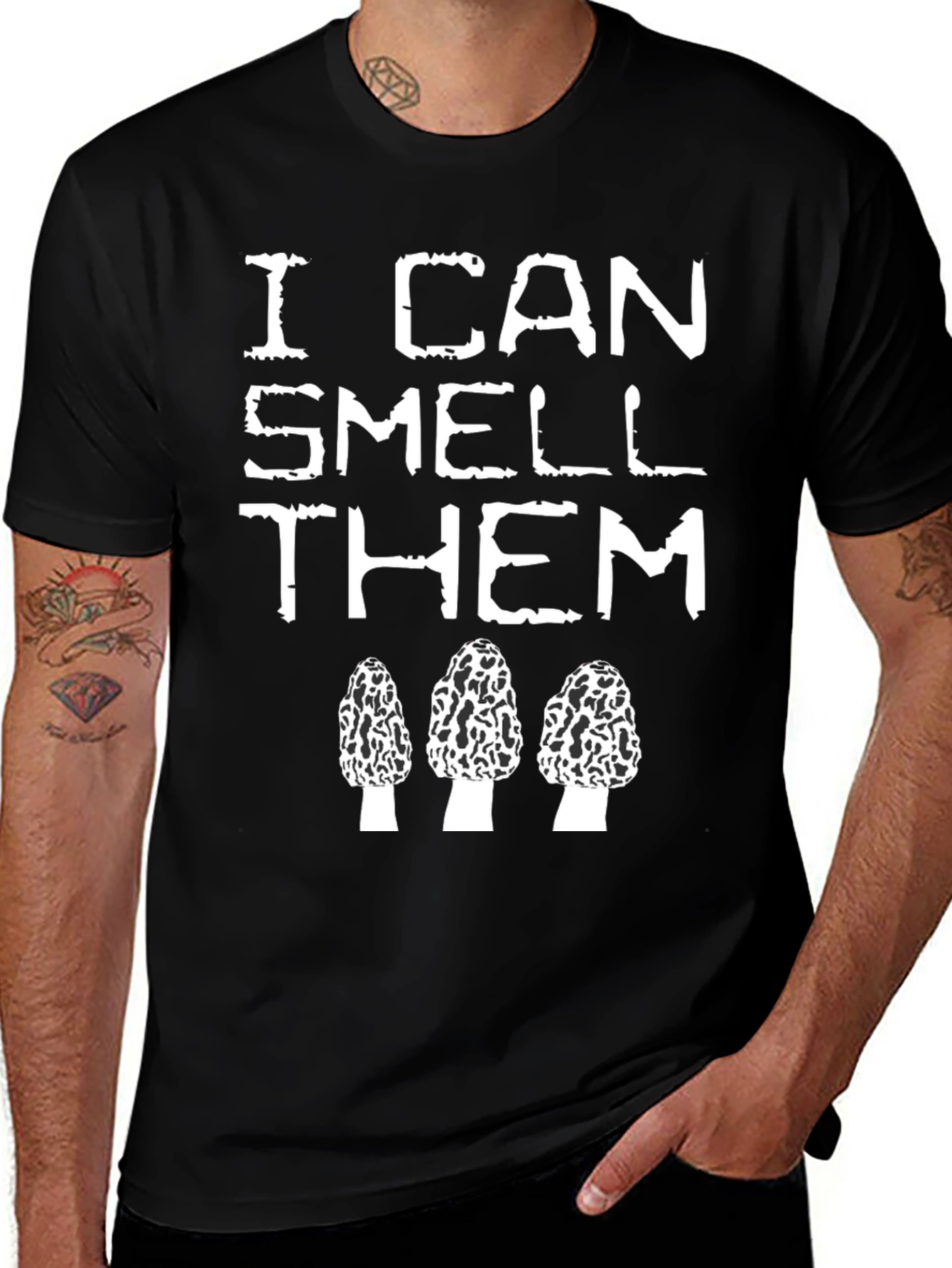 Mushroom Hunter T-Shirt: I Can Smell Them Funny Morel Forager Tee