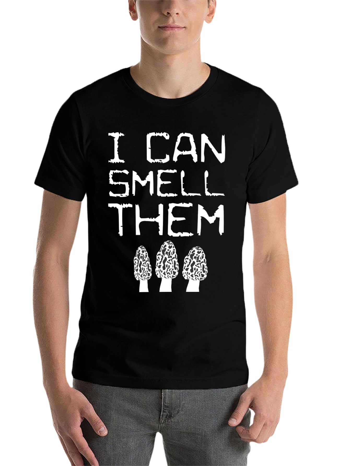 Mushroom Hunter T-Shirt: I Can Smell Them Funny Morel Forager Tee