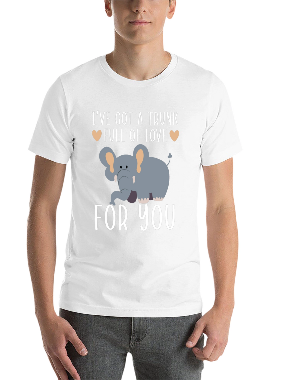 Elephant Trunk Full of Love Graphic T-Shirt