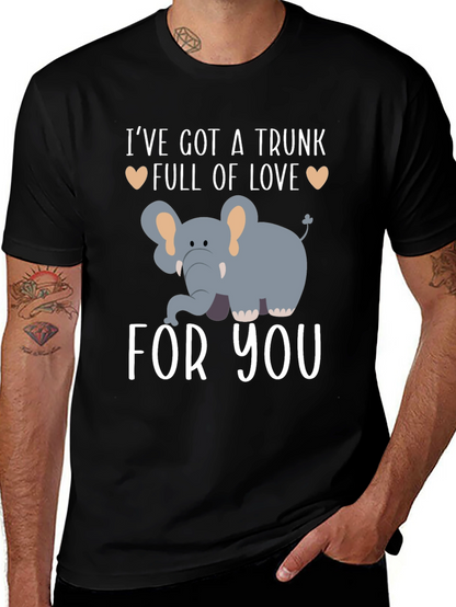 Elephant Trunk Full of Love Graphic T-Shirt