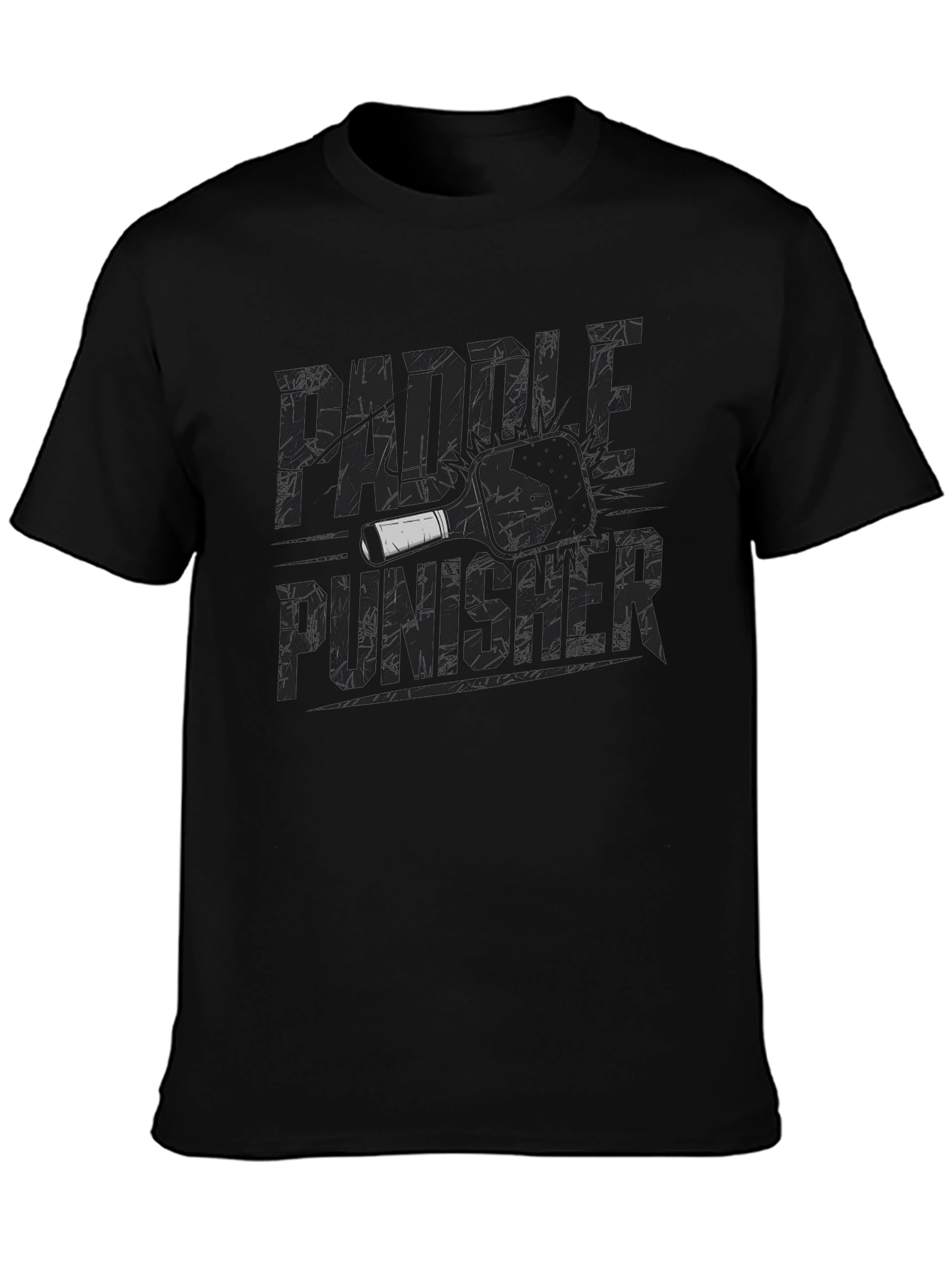 Paddle Punisher Graphic Tee - Black Cotton
