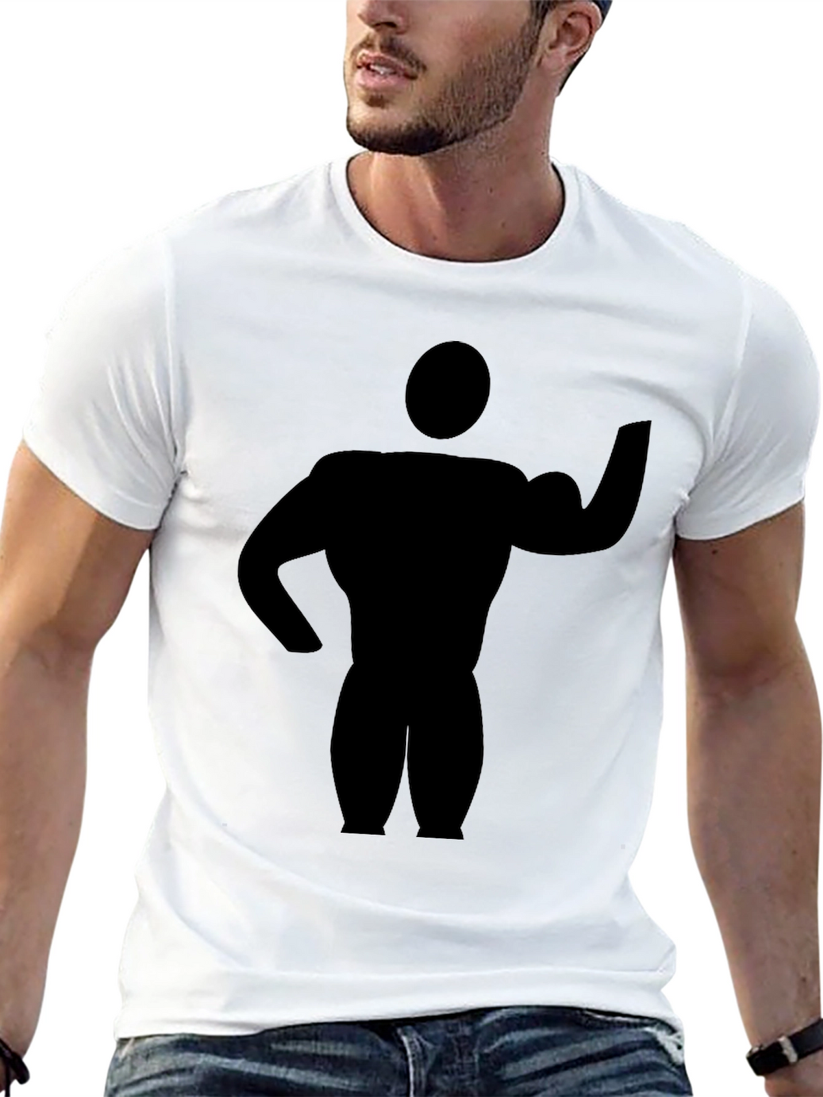 Black Bodybuilder Graphic T-Shirt