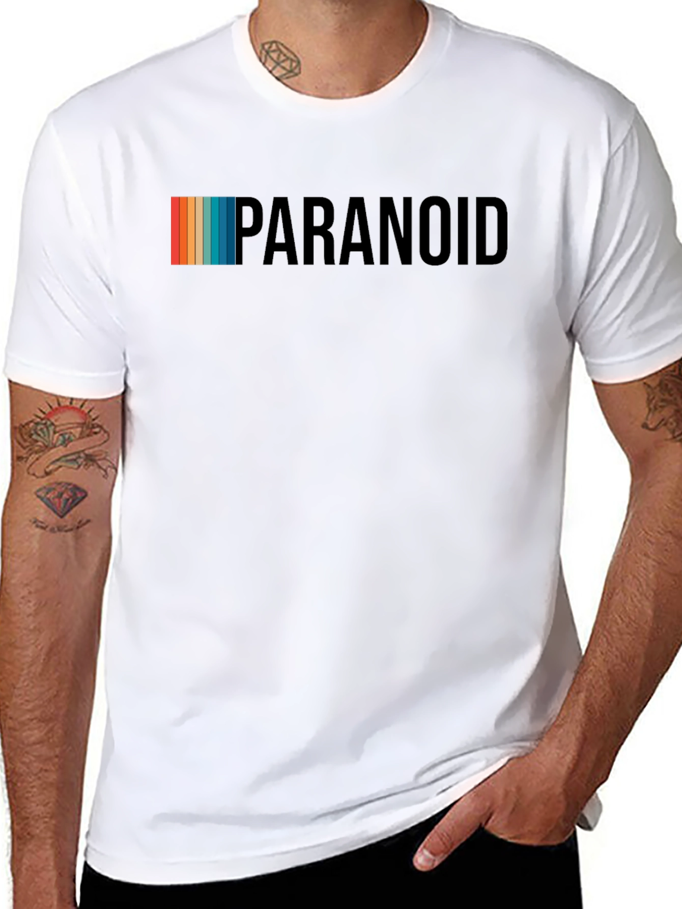 Paranoid Graphic T-Shirt - Retro Style