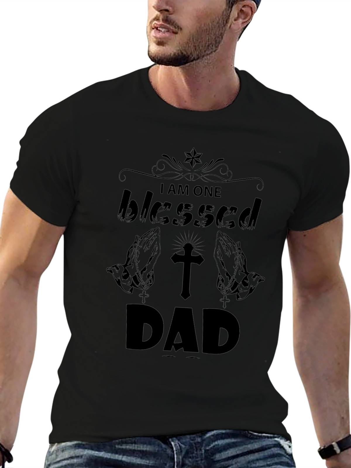 Blessed Dad Graphic T-Shirt