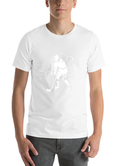 Hockey Player Graphic Black T-Shirt