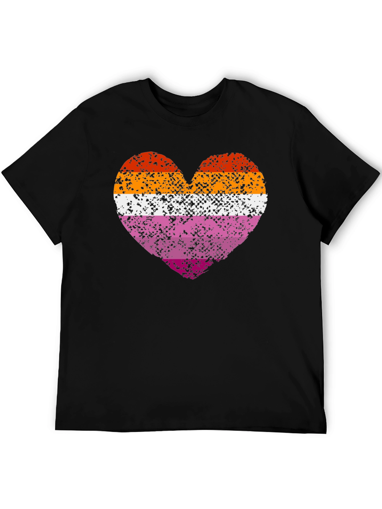 Lesbian Pride Heart Graphic T-Shirt