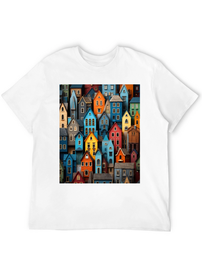 Colorful Houses Graphic T-Shirt