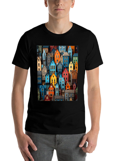 Colorful Houses Graphic T-Shirt