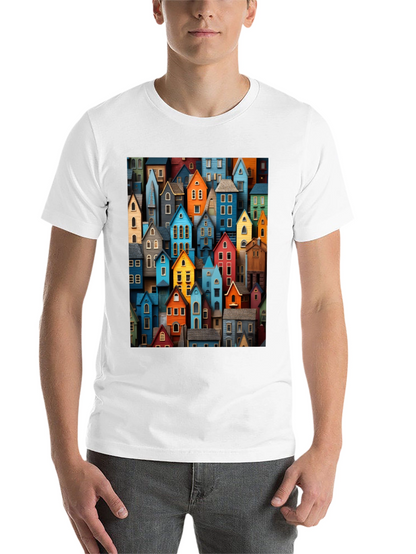 Colorful Houses Graphic T-Shirt
