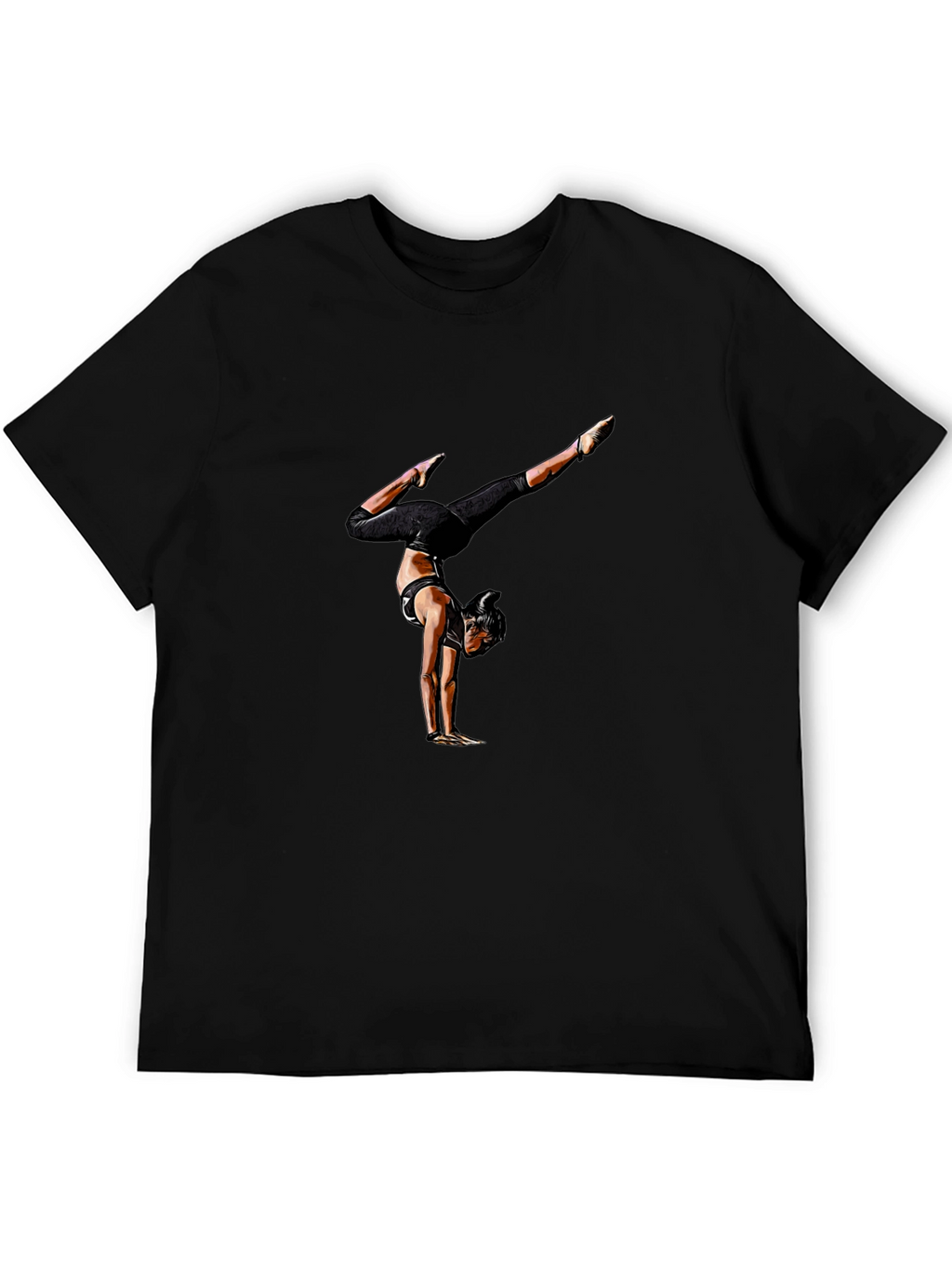 Gymnast Graphic Tee - Mens Black Shirt