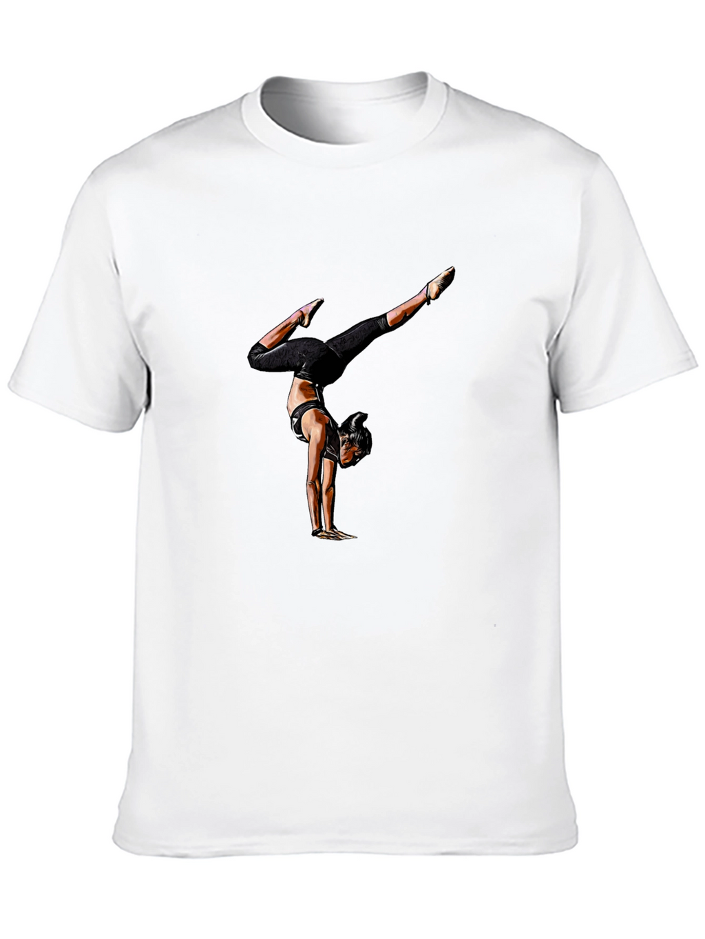 Gymnast Graphic Tee - Mens Black Shirt