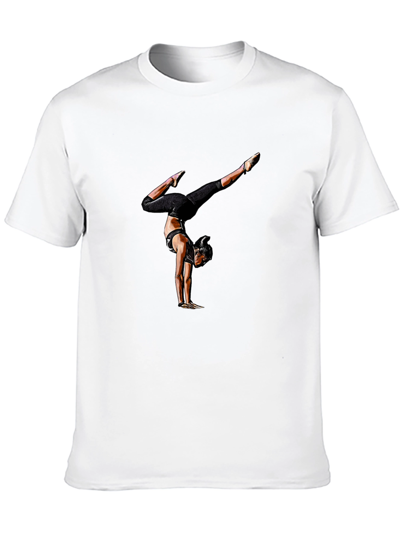 Gymnast Graphic Tee - Mens Black Shirt