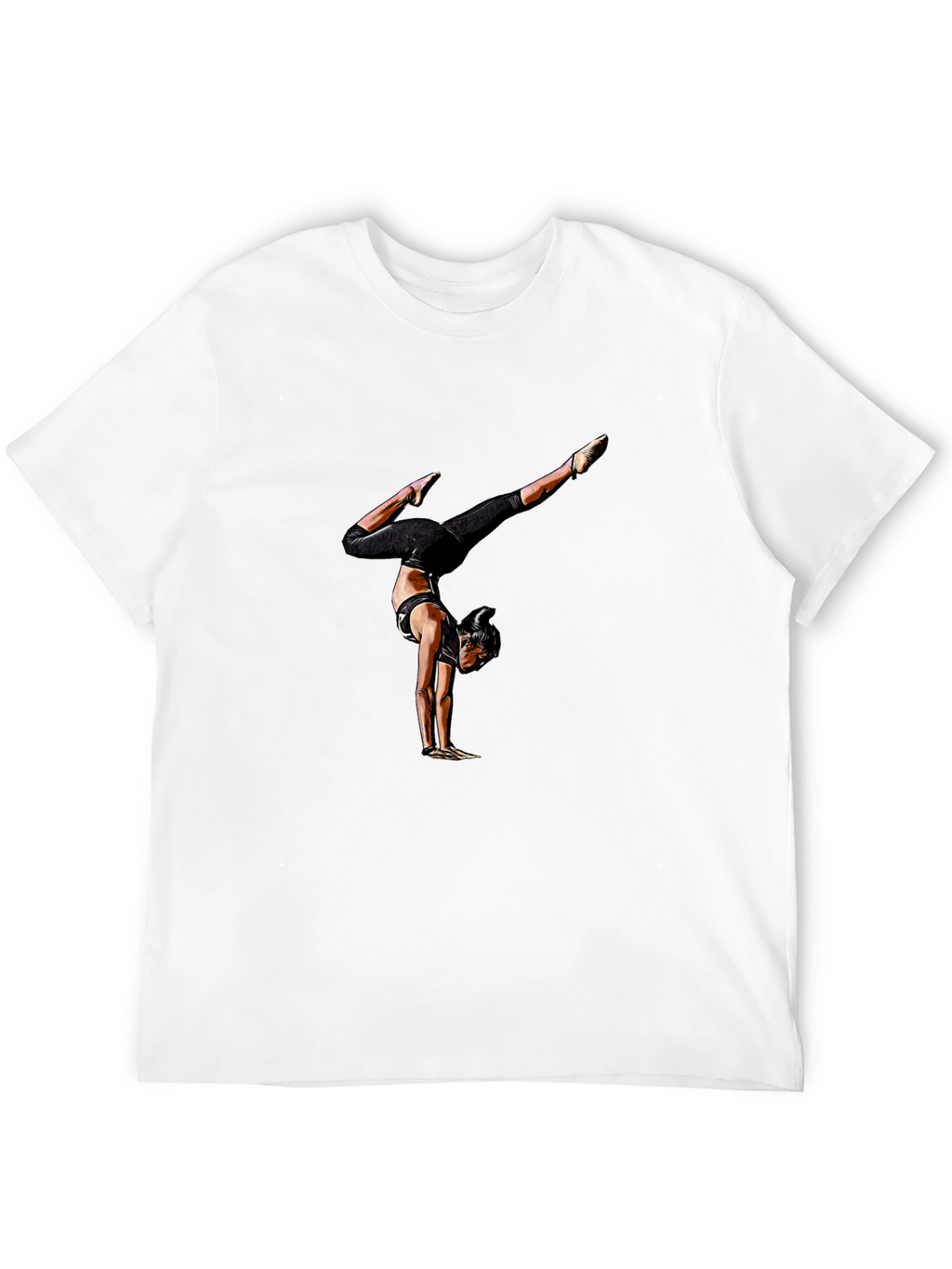 Gymnast Graphic Tee - Mens Black Shirt